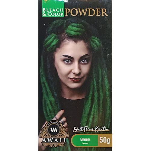 رنگ مو فانتزی 50 گرمی آوایی رنگ سبز